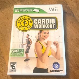 Wii game, Cardio workout by Golds Gym.